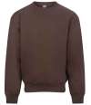 JH123 Signature Heavyweight Sweatshirt Espresso colour image
